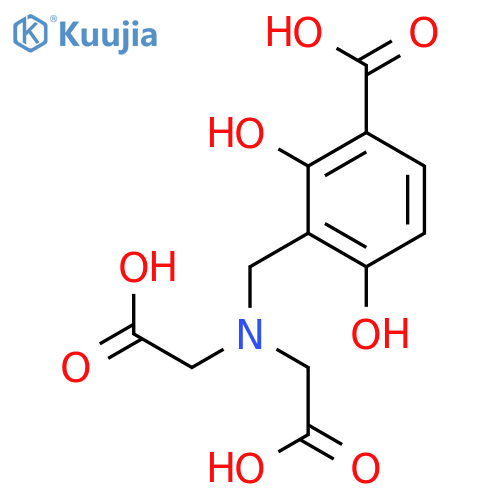 Benzoic acid, 3-[[bis(carboxymethyl)amino]methyl]-2,4-dihydroxy- structure