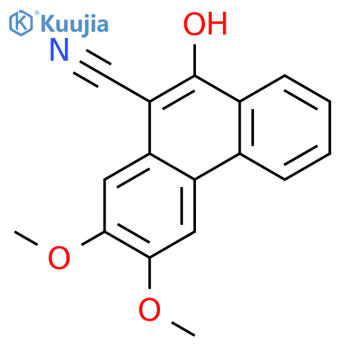 9-Phenanthrenecarbonitrile, 10-hydroxy-6,7-dimethoxy- structure