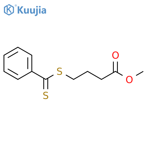 Butanoic acid, 4-[(phenylthioxomethyl)thio]-, methyl ester structure