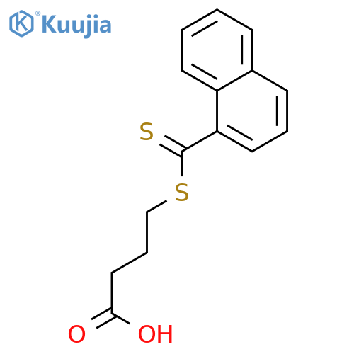 Butanoic acid, 4-[(1-naphthalenylthioxomethyl)thio]- structure