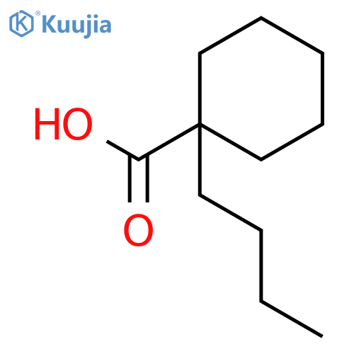1-butylcyclohexane-1-carboxylic acid structure