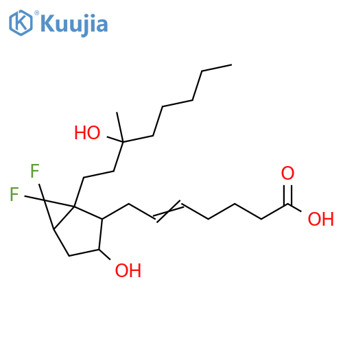 5-Heptenoic acid,7-[6,6-difluoro-3-hydroxy-1-(3-hydroxy-3-methyloctyl)bicyclo[3.1.0]hex-2-yl]- structure