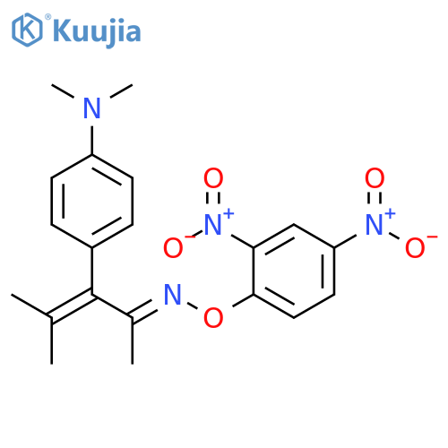 3-Penten-2-one, 3-[4-(dimethylamino)phenyl]-4-methyl-, O-(2,4-dinitrophenyl)oxime, (E)- (9CI) structure