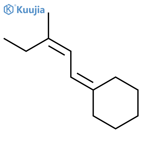 Cyclohexane, (3-methyl-2-pentenylidene)-, (Z)- (9CI) structure