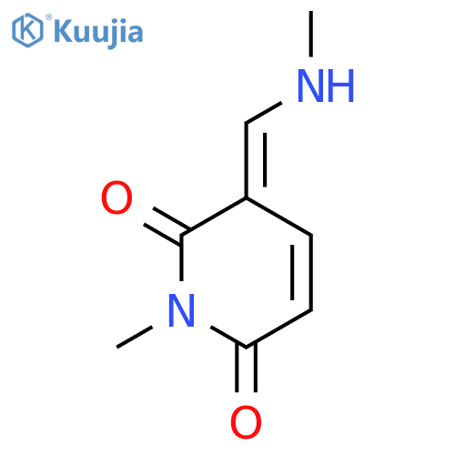 2,6(1H,3H)-Pyridinedione, 1-methyl-3-[(methylamino)methylene]- structure