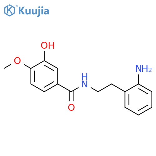 Benzamide, N-[2-(2-aminophenyl)ethyl]-3-hydroxy-4-methoxy- structure