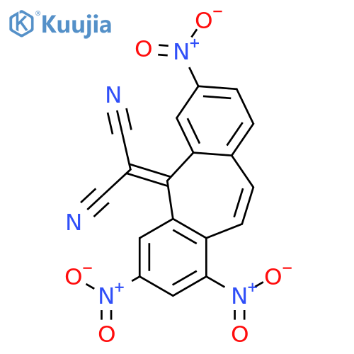 PROPANEDINITRILE, (1,3,7-TRINITRO-5H-DIBENZO[A,D]CYCLOHEPTEN-5-YLIDENE)- structure
