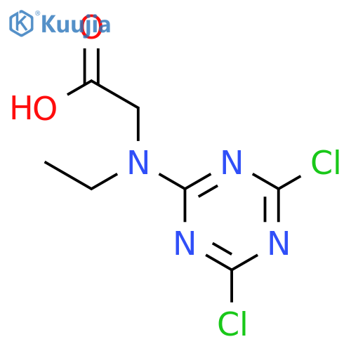 Glycine, N-(4,6-dichloro-1,3,5-triazin-2-yl)-N-ethyl- structure