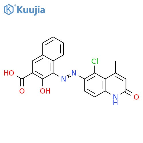 2-Naphthalenecarboxylic acid,4-[(5-chloro-1,2-dihydro-4-methyl-2-oxo-6-quinolinyl)azo]-3-hydroxy- structure