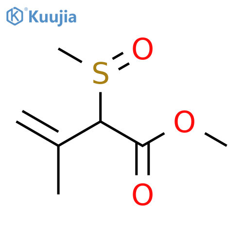 3-Butenoic acid, 3-methyl-2-(methylsulfinyl)-, methyl ester structure