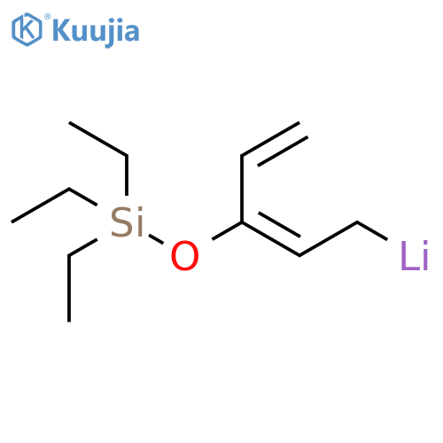 Lithium, [3-[(triethylsilyl)oxy]-2,4-pentadienyl]- structure