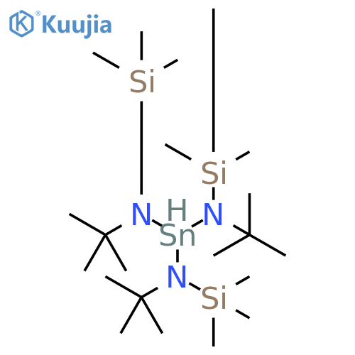 Tin, tris[N-(1,1-dimethylethyl)-1,1,1-trimethylsilanaminato]- structure