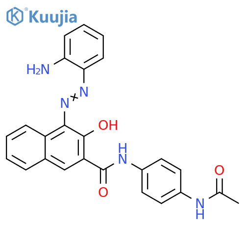 2-Naphthalenecarboxamide,N-[4-(acetylamino)phenyl]-4-[(2-aminophenyl)azo]-3-hydroxy- structure