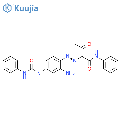 Butanamide,2-[[2-amino-4-[[(phenylamino)carbonyl]amino]phenyl]azo]-3-oxo-N-phenyl- structure