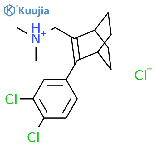 [3-(3,4-dichlorophenyl)bicyclo[2.2.2]oct-2-en-2-yl]-N,N-dimethylmethanaminium chloride structure