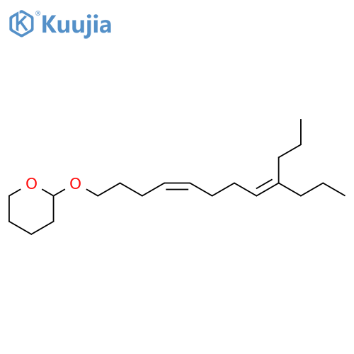 2H-Pyran, tetrahydro-2-[(9-propyl-4,8-dodecadienyl)oxy]-, (Z)- (9CI) structure