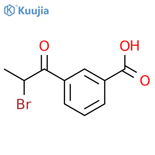 Benzoic acid, 3-(2-bromo-1-oxopropyl)- structure