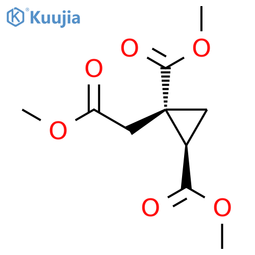 1,2-Cyclopropanedicarboxylic acid, 1-(2-methoxy-2-oxoethyl)-, dimethylester, trans- structure