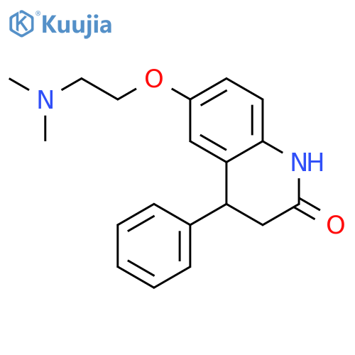 2(1H)-Quinolinone, 6-[2-(dimethylamino)ethoxy]-3,4-dihydro-4-phenyl- structure