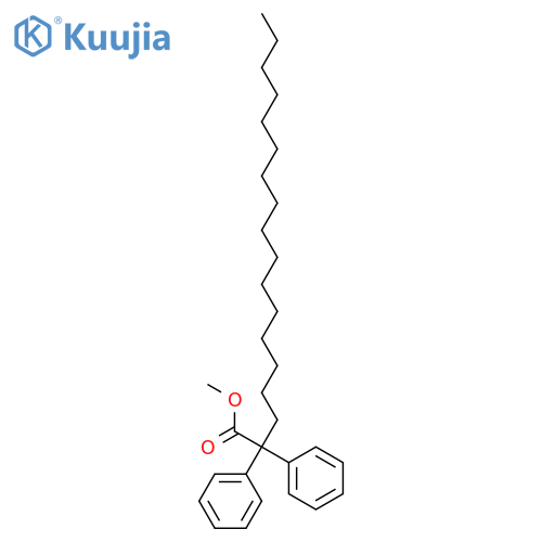 Octadecanoic acid, diphenyl-, methyl ester structure