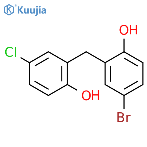 Phenol, 4-bromo-2-[(5-chloro-2-hydroxyphenyl)methyl]- structure