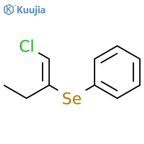Benzene, [[1-(chloromethylene)propyl]seleno]-, (E)- (9CI) structure