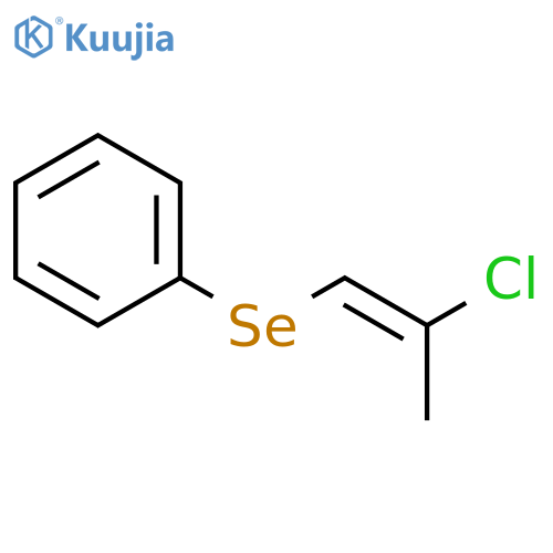Benzene, [(2-chloro-1-propenyl)seleno]-, (E)- structure