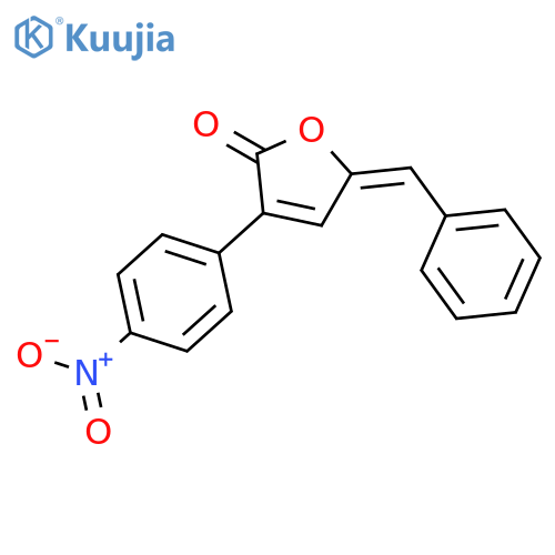 2(5H)-Furanone, 3-(4-nitrophenyl)-5-(phenylmethylene)- structure