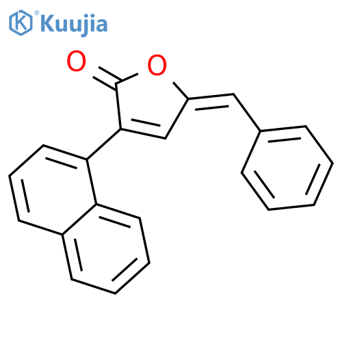 2(5H)-Furanone, 3-(1-naphthalenyl)-5-(phenylmethylene)- structure