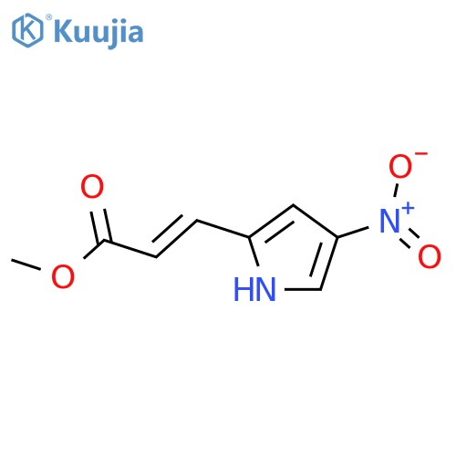 2-Propenoic acid, 3-(4-nitro-1H-pyrrol-2-yl)-, methyl ester structure
