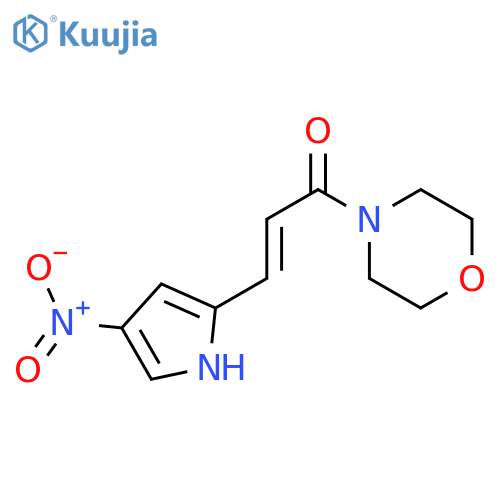 Morpholine, 4-[3-(4-nitro-1H-pyrrol-2-yl)-1-oxo-2-propenyl]- structure