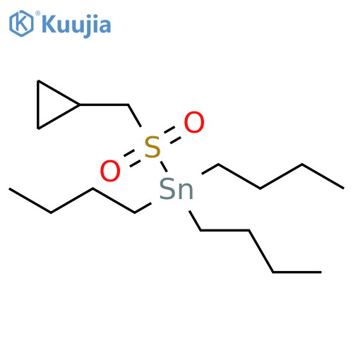 Stannane, tributyl[(cyclopropylmethyl)sulfonyl]- structure