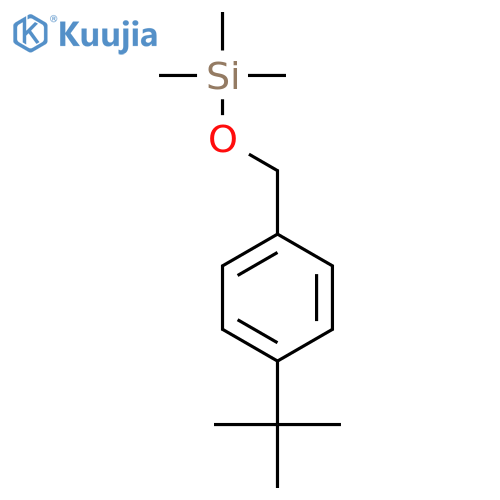 Silane, [[4-(1,1-dimethylethyl)phenyl]methoxy]trimethyl- structure