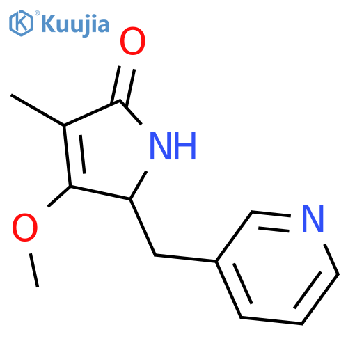 2H-Pyrrol-2-one, 1,5-dihydro-4-methoxy-3-methyl-5-(3-pyridinylmethyl)- structure