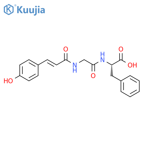 L-Phenylalanine, N-[N-[3-(4-hydroxyphenyl)-1-oxo-2-propenyl]glycyl]-, (E)- (9CI) structure