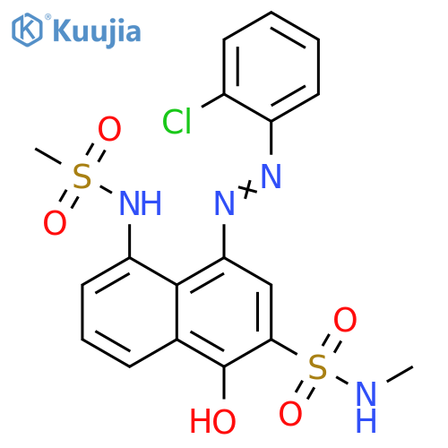 2-Naphthalenesulfonamide,4-[(2-chlorophenyl)azo]-1-hydroxy-N-methyl-5-[(methylsulfonyl)amino]- structure