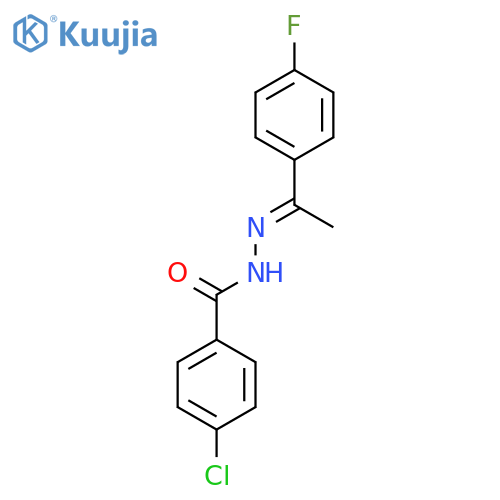 BENZOIC ACID, 4-CHLORO-, [1-(4-FLUOROPHENYL)ETHYLIDENE]HYDRAZIDE structure