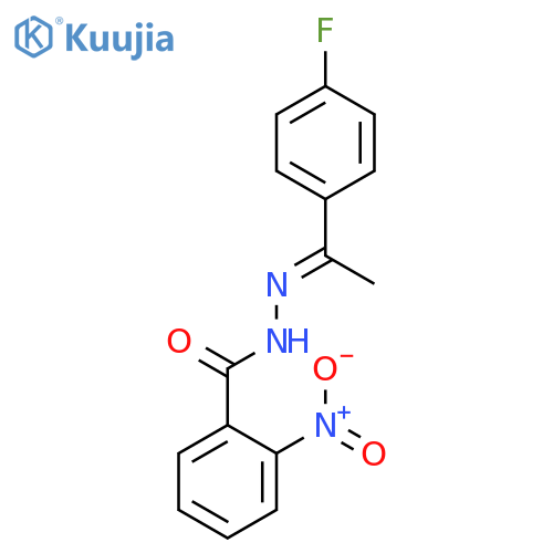 BENZOIC ACID, 2-NITRO-, [1-(4-FLUOROPHENYL)ETHYLIDENE]HYDRAZIDE structure