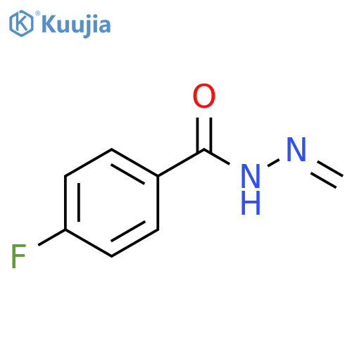 Benzoic acid, 4-fluoro-, methylenehydrazide structure