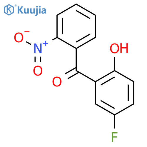 Methanone, (5-fluoro-2-hydroxyphenyl)(2-nitrophenyl)- structure