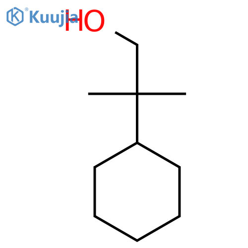 2-cyclohexyl-2-methylpropan-1-ol structure