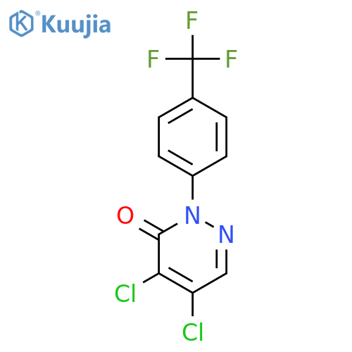 4,5-Dichloro-2-(4-(trifluoromethyl)phenyl)pyridazin-3(2H)-one structure