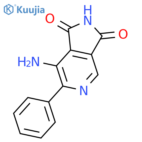 1H-Pyrrolo[3,4-c]pyridine-1,3(2H)-dione, 7-amino-6-phenyl- structure