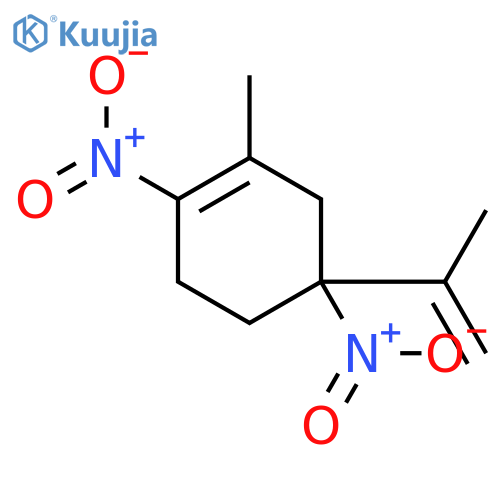 Cyclohexene, 2-methyl-4-(1-methylethenyl)-1,4-dinitro- structure