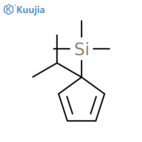 Silane, trimethyl[1-(1-methylethyl)-2,4-cyclopentadien-1-yl]- structure