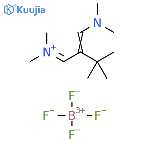 Methanaminium,N-[2-[(dimethylamino)methylene]-3,3-dimethylbutylidene]-N-methyl-,tetrafluoroborate(1-) structure
