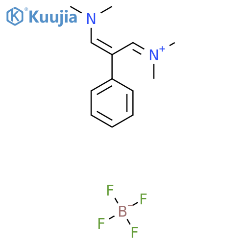 [(Z)-3-(Dimethylamino)-2-phenylprop-2-enylidene]-dimethylazanium;tetrafluoroborate structure