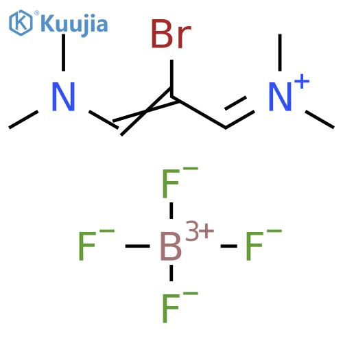 Methanaminium,N-[2-bromo-3-(dimethylamino)-2-propenylidene]-N-methyl-,tetrafluoroborate(1-) structure