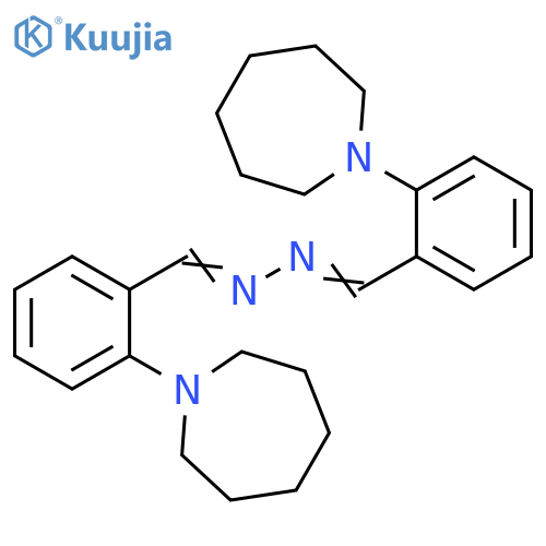 Benzaldehyde, 2-(hexahydro-1H-azepin-1-yl)-,[[2-(hexahydro-1H-azepin-1-yl)phenyl]methylene]hydrazone structure