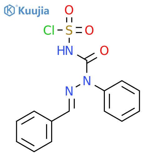Sulfamoyl chloride, [[phenyl(phenylmethylene)hydrazino]carbonyl]- structure
